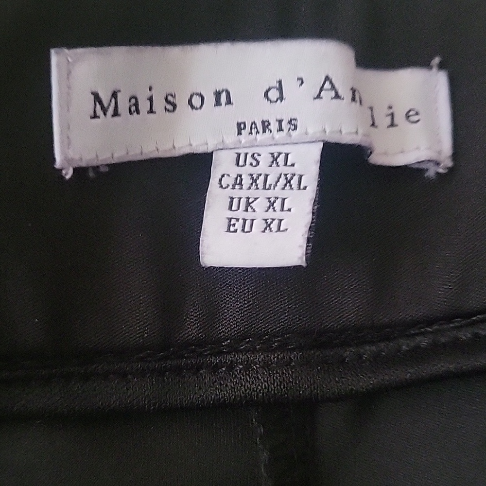 Maison d' Amelie Black Tie Leisure Dress Pants XL - Picture 5 of 9